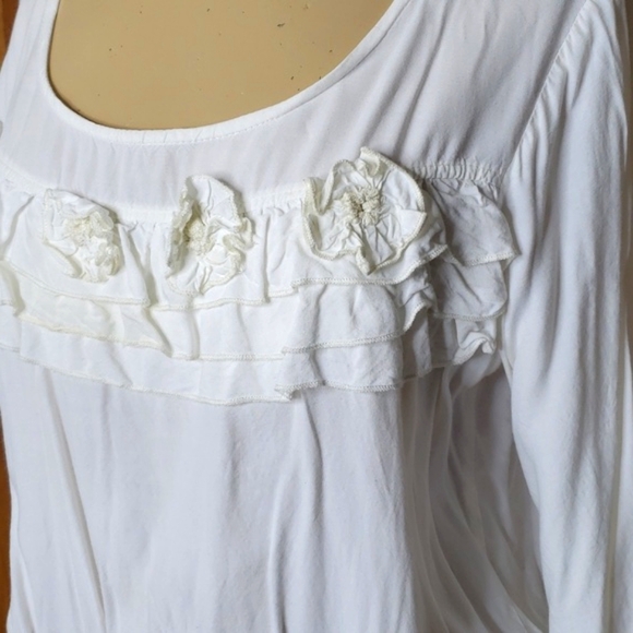 Check Me First Ruffled Top Sz 1X - Picture 6 of 7
